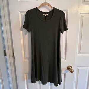 Madewell Ribbed Swingy Tee Dress - XS